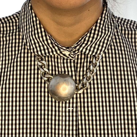 Zara - Silver Statement Necklace - Heavy - Picture 2 of 5